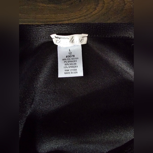 Sally Miller Couture girls Black size large camisole with lace at top - Picture 3 of 5